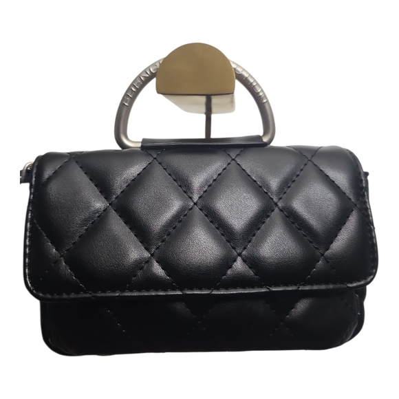 French Connection Handbags - French Connection MELL Black Quilted‎ Crossbody Tote Clutch HandBag NWT